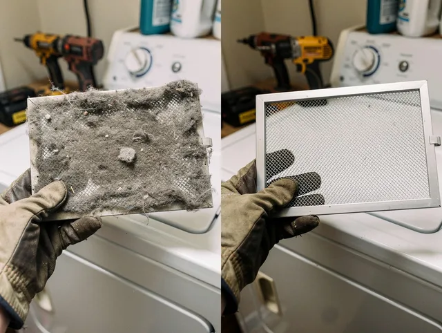 Professional lint trap cleaning by Wickliffe Dryer Vent Cleaning in Wickliffe