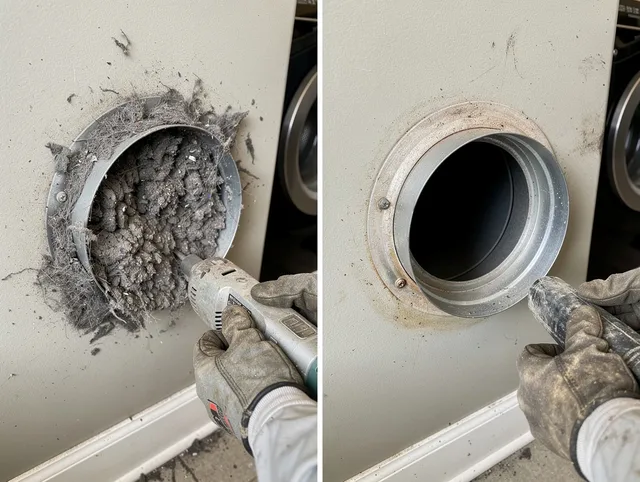 Professional clogged vent cleaning by Wickliffe Dryer Vent Cleaning in Wickliffe