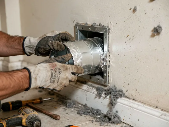 Professional dryer vent repair and installation by Wickliffe Dryer Vent Cleaning in Wickliffe